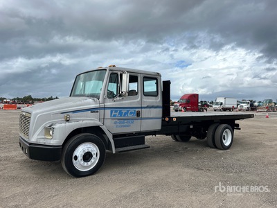 1998 Freightliner FL-60 4x2 Extended Cab شاحنة مسطحة
