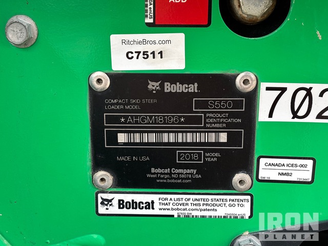 MINI CARGADOR SOBRE RUEDAS 2018 BOBCAT LOADER