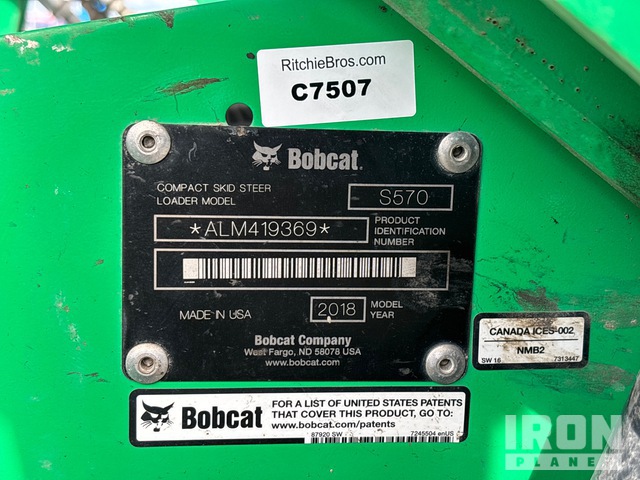 MINI CARGADOR SOBRE RUEDAS 2018 BOBCAT LOADER