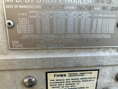 2013 Utility ALUMVAN 53 ft Van Trailer