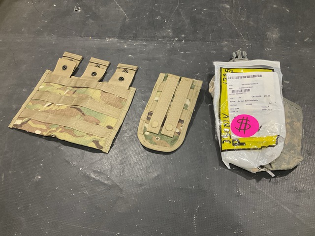 (179) First Aid Kit Pouches, (192) Ammunition Magazine Pockets & Assorted Items (179) First Aid Kit Pouches, (192) Ammunition Magazine Pockets & Assorted Items