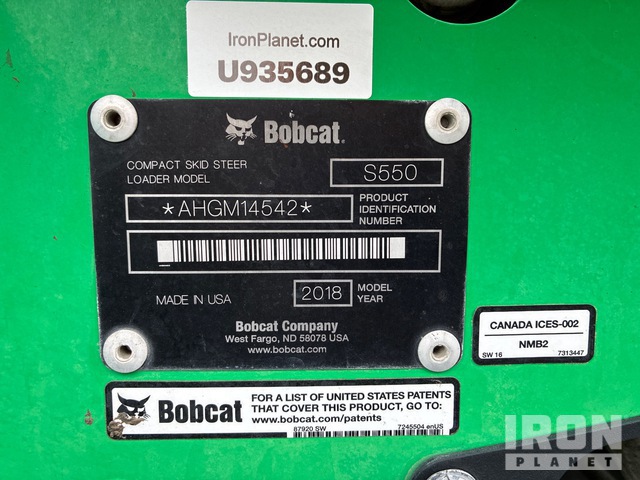 MINI CARGADOR SOBRE RUEDAS 2018 BOBCAT LOADER