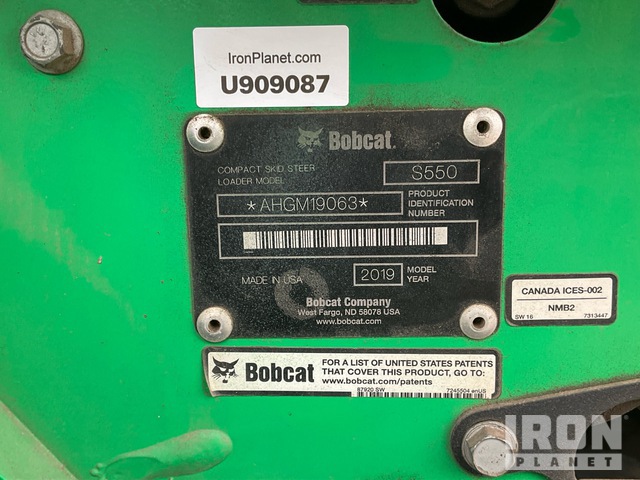 MINI CARGADOR SOBRE RUEDAS 2019 BOBCAT LOADER