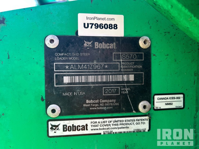 MINI CARGADOR SOBRE RUEDAS 2017 BOBCAT LOADER