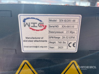 2025 Wig XNKG0148 Skid Steer Trencher (Unused)
