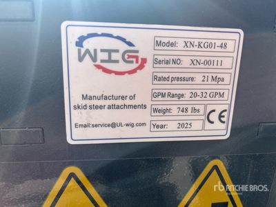 2025 Wig XNKG0148 Skid Steer Trencher (Unused)