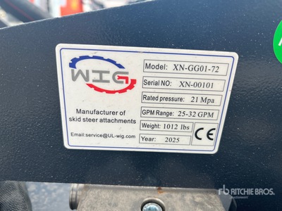 2025 Wig XNGG0172 Kompaktlader-Freischneider (Unused)