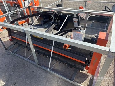 2025 Wig XNDLP72 72 in Skid Steer Power Rake (Unused)