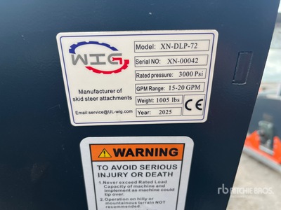 2025 Wig XNDLP72 Skid Steer Power Rake (Unused)