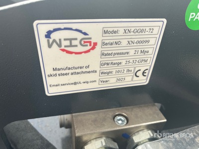 2025 Wig XNGG0172 Skid Steer Brush Cutter (Unused)