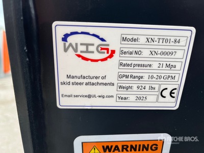2025 Wig XNTT0184 Skid Steer Dozer (Unused)