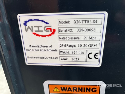 2025 Wig XNTT0184 Skid Steer Dozer (Unused)