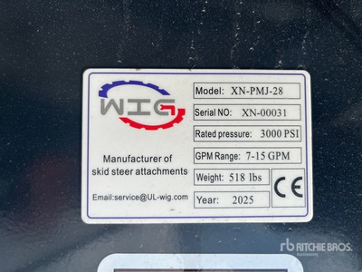 2025 Wig XNPMJ158 Holzspalter mit Kompaktlader (Unused)