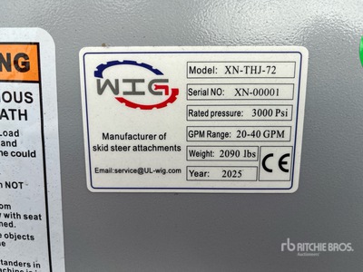 2025 Wig XNTHJ172 Broyeur pour chargeuse à différentiel (Unused)