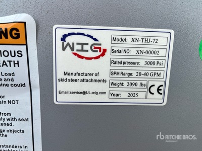 2025 Wig XNTHJ172 Broyeur pour chargeuse à différentiel (Unused)