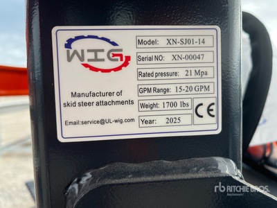 2025 Wig XNSJ0114 Skid Steer Tree Shear (Unused)