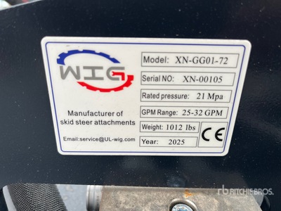 2025 Wig XNGG0172 Kompaktlader-Freischneider (Unused)