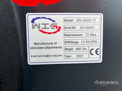 2025 Wig XNGG0272 Kompaktlader-Schlegelmäher (Unused)