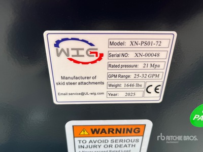 2025 Wig XNPS0172 Skid Steer Block Crusher (Unused)