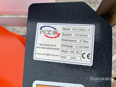 2025 Wig XNLXZ0118 Tarière pour chargeuse à différentiel (Unused)