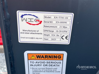 2025 Wig XNTT0184 84 IN Skid Steer Dozer (Unused)