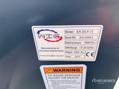 2025 Wig XNDLP72 72 IN Râteau motorisé sur chargeuse à différentiel (Unused)