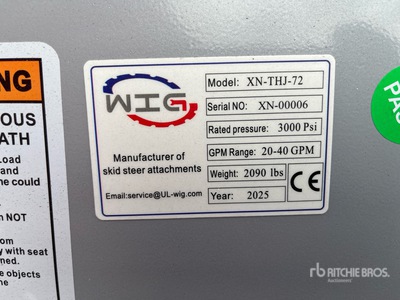 2025 Wig XNTHJ172 Broyeur pour chargeuse à différentiel (Unused)