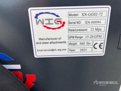 2025 Wig XNGG0272 72 IN Kompaktlader-Schlegelmäher (Unused)