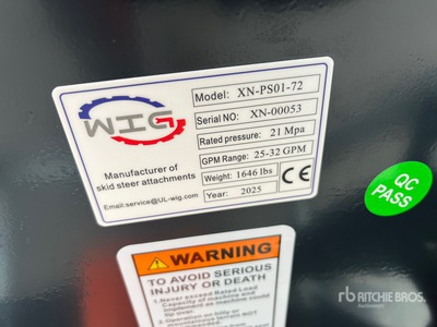 2025 Wig XNPS0172 Skid Steer Block Crusher (Unused)