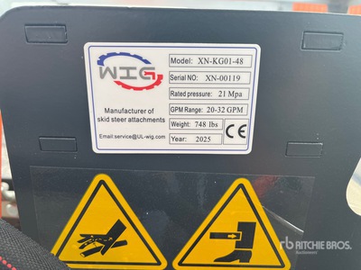 2025 Wig XNKG0148 48 IN Zanjadora para minicargadora (Unused)