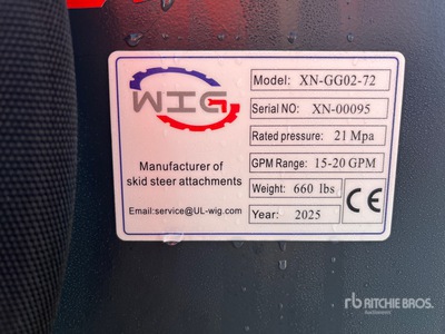 2025 Wig XNGG0272 72 IN Kompaktlader-Schlegelmäher (Unused)