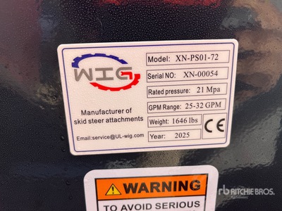 2025 Wig XNPS0172 Skid Steer Block Crusher (Unused)
