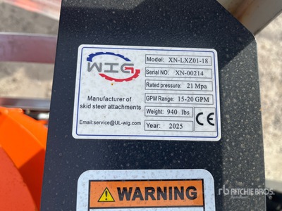 2025 Wig XNLXZ0118 QTY OF 4 Tarière pour chargeuse à différentiel (Unused)