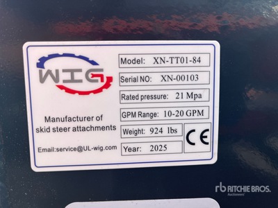 2025 Wig XNTT0184 84 IN Skid Steer Dozer (Unused)