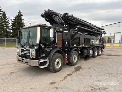 2019 Putzmeister BSF47Z.16H 47 m on 2019 Mack TE84 10x4 Twin-Steer Concrete Pump Truck