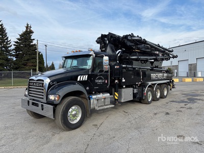 2023 Junjin JXRZ 40-5.16 39 m on 2024 Mack Granite GR64F 8x4 Concrete Pump Truck