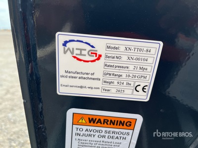 2025 Wig XNTT0184 84 IN Skid Steer Dozer (Unused)