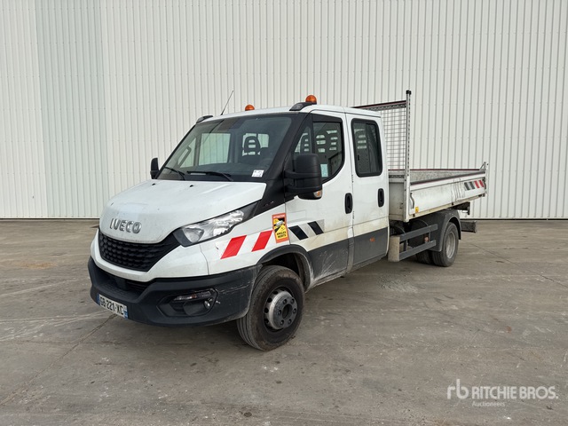 Camion Grue Magirus Iveco 3 Essieux Conrad 1/50 – Benne #3240 – Occasion Boîte D’origine