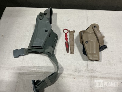 (13) Pistol Holsters, (20) Training Daggers & Assorted Items