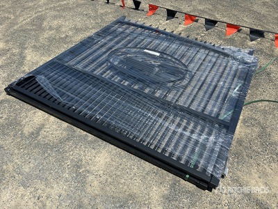 Suihe 14 ft Wrought Iron Bi-Parting Driveway Gate (Unused)