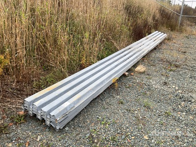 Quantity of (9) Sheets of 27 ft 8 in x 22 ft 2 in Galvanized Q Deck Decking