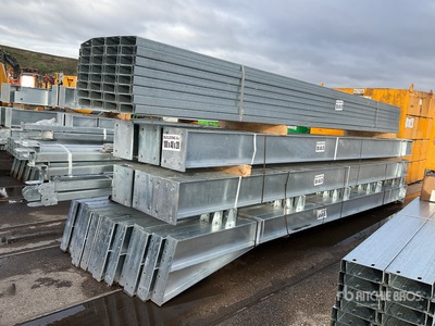 100' x 40' x 20' Fully Galvanised Steel Portal Frame Building (Unused)