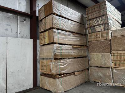 Quantity of (51) Bundles of 3.4mm 48 x 96 Nominal Overlay Meranti Plywood
