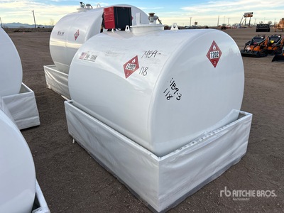 2025 AM Tank AM-TANK1000 1000 gal Skid Mounted Steel Tank (Unused)