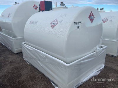 2025 AM Tank AM-TANK1000 1000 gal Skid Mounted Steel Tank (Unused)