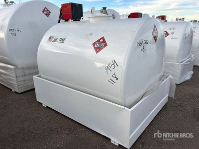 2025 AM Tank AM-TANK1000 1000 gal Skid Mounted Steel Tank (Unused)