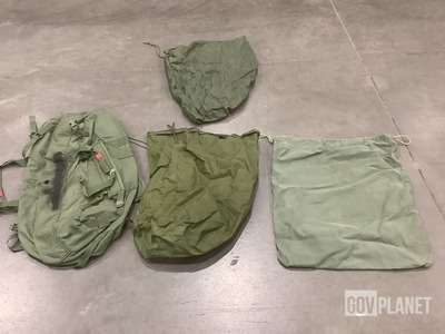 (30) Duffel Bags, (15) Clothing Bags, (54) Barracks Bags & Assorted Items