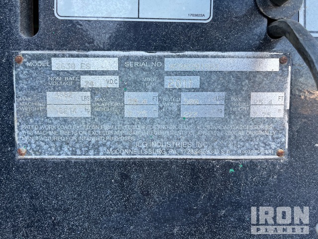 ELEVADOR TIJERA 2011 JLG 2630ES