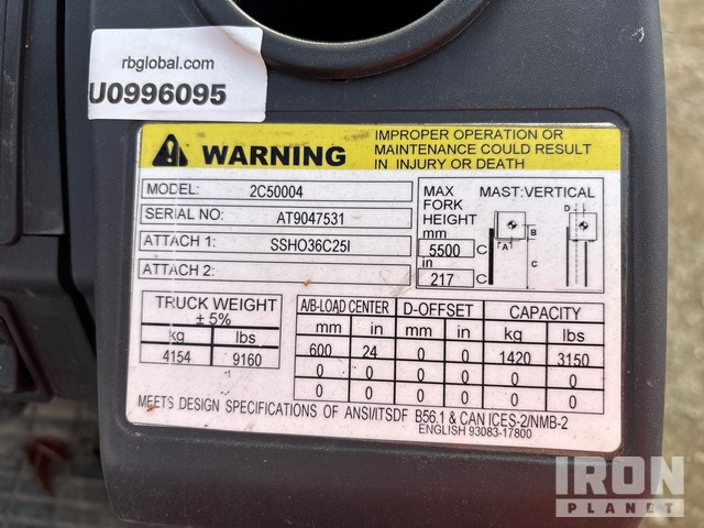 MONTACARGAS 2019 CATERPILLAR 2C50004