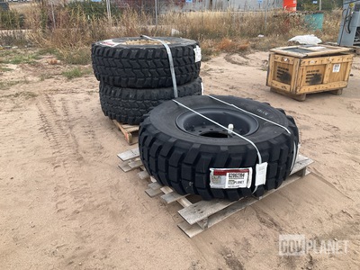 (2) Goodyear 395/85R20 & (1) Michelin 15.8/80R20 Tires w/Wheels